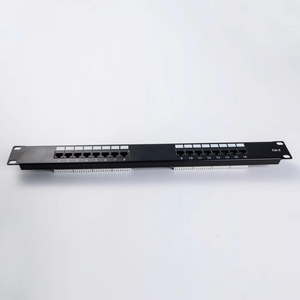 Cat6 UTP Panel de conexión de 16 puertos 1U Panel de conexión RJ45 cargado/descargado 16 24 48 Panel de conexión de puertos - Product Image 3