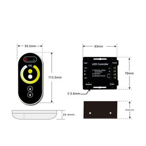 Regolatore LED di temperatura di colore CCT regolabile LED Controller per la doppia luce a LED bianco - Product Image 4