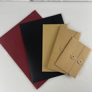 Großhandel Custom CD Stoff umschlag Kosten günstige Papier verpackung in Karton Brieftasche Stil Stilvolle Papier umschläge - Product Image 4