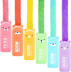 Cremefarbene Meißels pitze Mini-Text marker Stift Ästhetischer Text marker Marker Verschiedene niedliche Farben Markierung stift für das Büro der Studien schule - Product Image 3