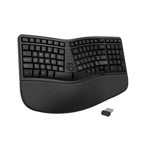 Tastiera Modulare silenziosa ergonomica 2.4G + BT con poggiapolsi BT Dual Mode tastiera Modulare Wireless per Windows 7/8/10 - Product Image 3