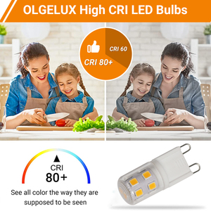 110V G9ビンピンベース2.5W 25Wハロゲン電球交換用6000K LEDトウモロコシ電球シャンデリア家庭用照明 - Product Image 5