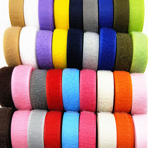 12mm 15mm <strong>Hook</strong> and <strong>Loop</strong> Tape Band Nylon Back to Back Cable Tie Custom Imprinted Logo for Bags Accept Small Qty Cuetomizd Color - Product Image 1