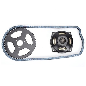 HIAORS tahrik sistemi T8F zinciri ile 6T dişli kutusu arka dişli 108 bağlantı 2 zamanlı 47cc 49cc Mini çocuk motosikleti parçaları - Product Image 6