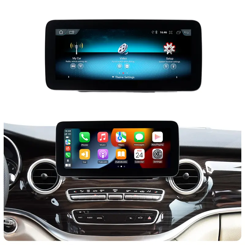 Klyde 10.25/12.3 "lettore multimediale Carplay Android 13.0 autoradio per classe Benz V 2015-2020