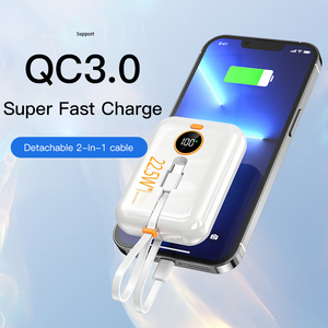 Banco de energía de 20000mAh, cargador PD22.5w QC3.0 de carga rápida con cables integrados - Product Image 2