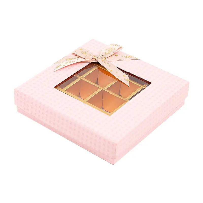 Einfache einstellbare benutzer definierte dekorieren Hochzeit Schokoladen boxen Teiler Insert Cookie Schokolade Pappe Papier Verpackung Geschenk box