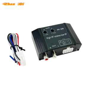 Car Audio RCA Speaker Convertidor de salida de línea de nivel alto a bajo Convertidor de impedancia de coche de 2 canales con dispositivo de retardo de tiempo