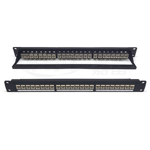 Panel de conexión LAN Ethernet 1U de 19 pulgadas, 24/48 puertos, montaje en rack, CAT6/CAT5E, marco de distribución de Red Modular con UTP/FTP RJ45 - Product Image 3
