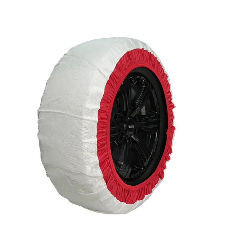 BOHU 뜨거운 판매 하이 퀄리티 패브릭 섬유 스노우 체인 2 팩 타이어 커버 스노우 양말 휠 미끄럼 방지