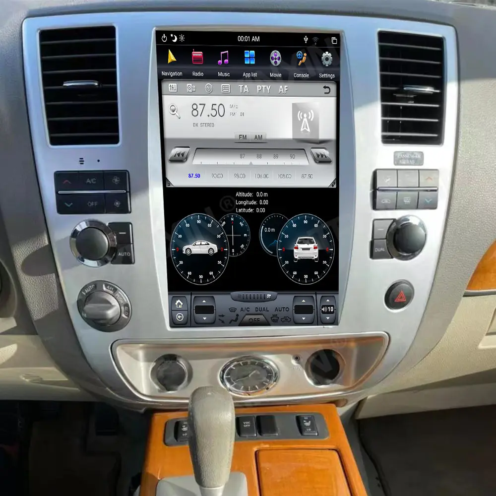 سيارة مشغل وسائط متعددة الروبوت تسلا لنيسان باثفايندر نموذج 2010 رئيس وحدة سيارة راديو GPS للملاحة شاشة اللمس Carplay