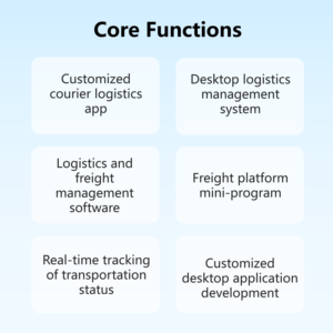 Kunden spezifisches Desktop-Logistik-Fracht managements ystem Effiziente Kurierdienste-App-Entwicklung für die E-Commerce-Website