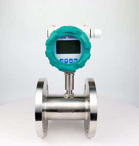 SS304 SS316L Agua Aceite Líquido RS485 4-20mA Salida de pulso Medidor de flujo de agua digital Sensor de flujo de turbina - Product Image 1