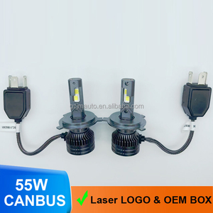 最も人気のあるLED車のヘッドライト電球110w H1/H3/H4/H7/H11/9012/9005/9006車のLEDヘッドライトH7 H1 LEDプロジェクターレン用