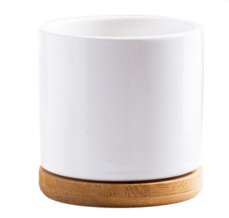 12CM Bassin Rond + Support En Bambou