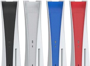 ตาข่ายคลุมกันฝุ่นสำหรับคอนโซลดิสก์ของ PS5/รุ่นดิจิตอลตาข่ายกรองผิวกลาง (สีแดง)