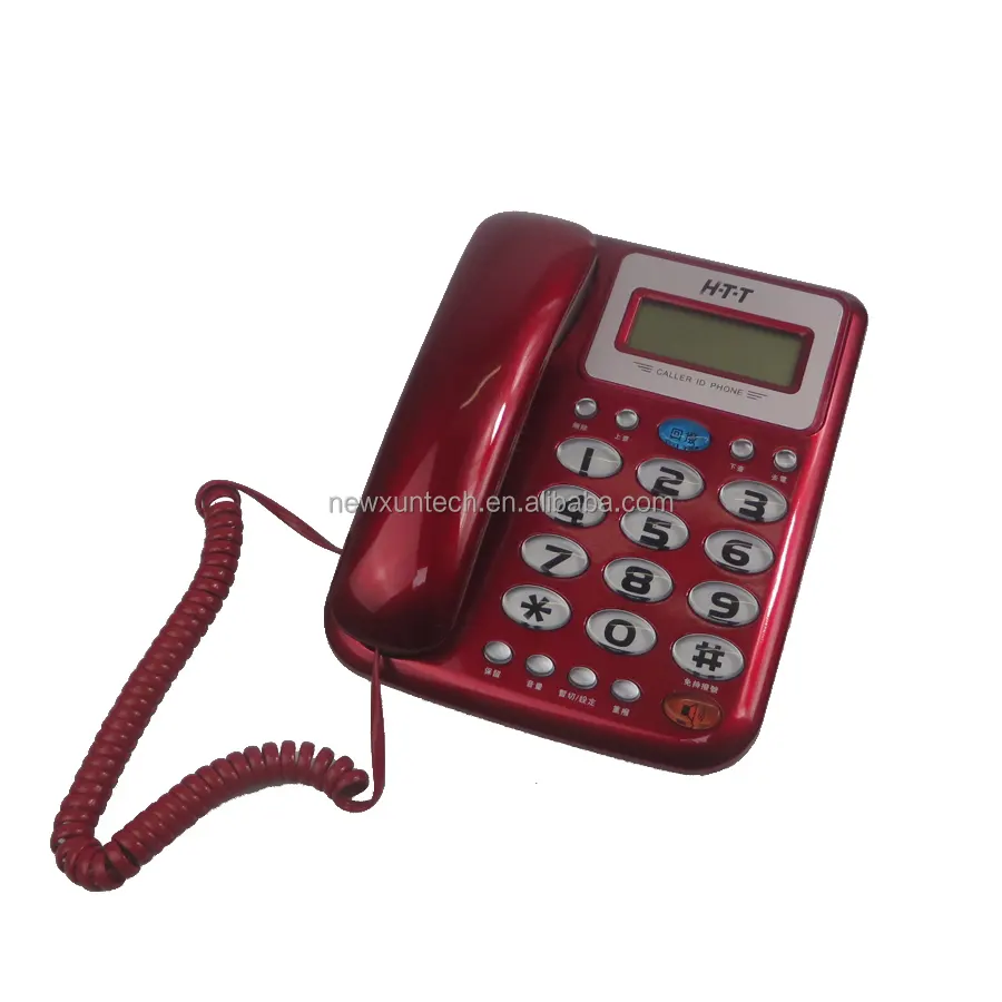 Telefono con filo fisso ID chiamante vendita calda cina con funzione ID chiamante per ufficio e produttore uso domestico