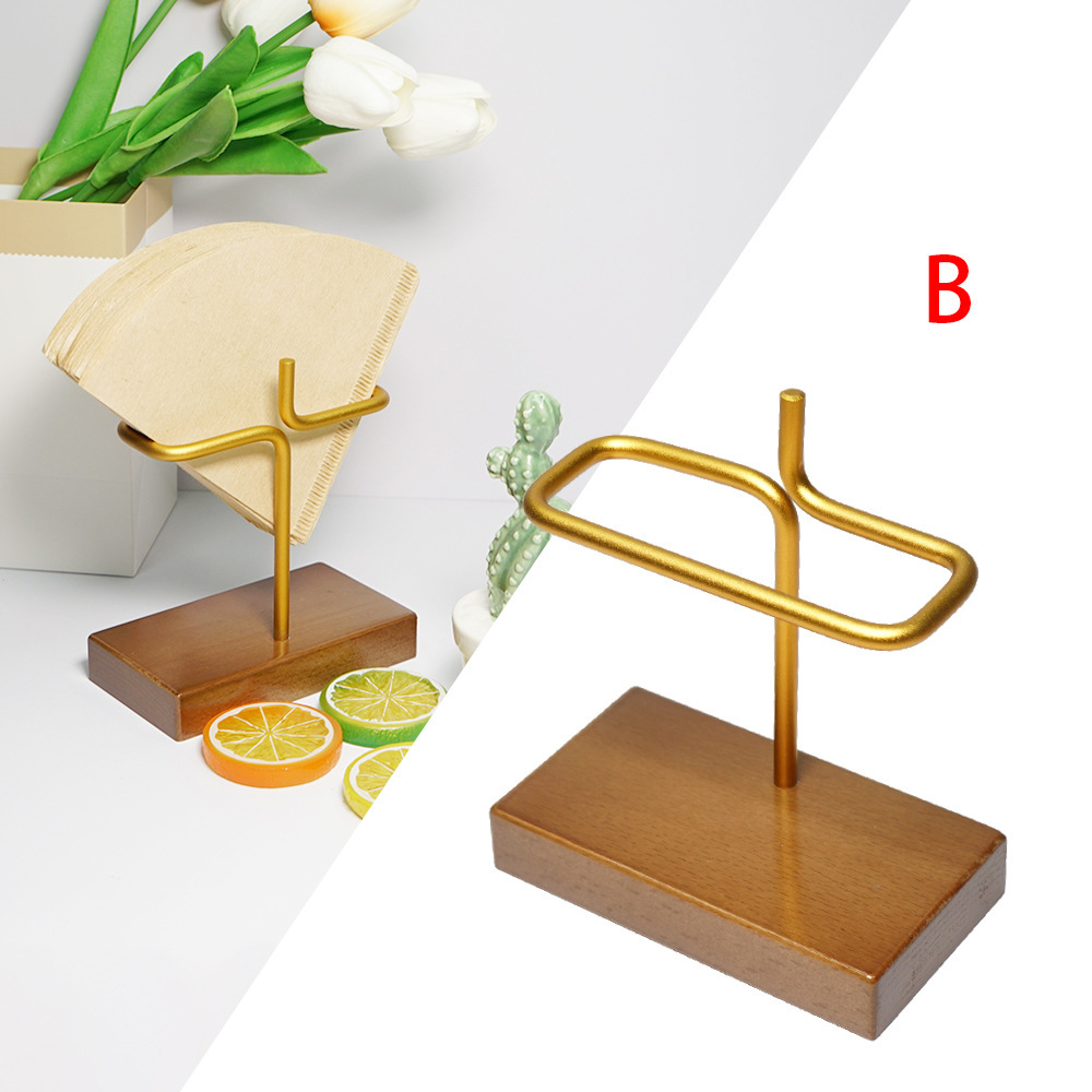 Style B Walnut Wood Color Storage Rack Model Y201203H