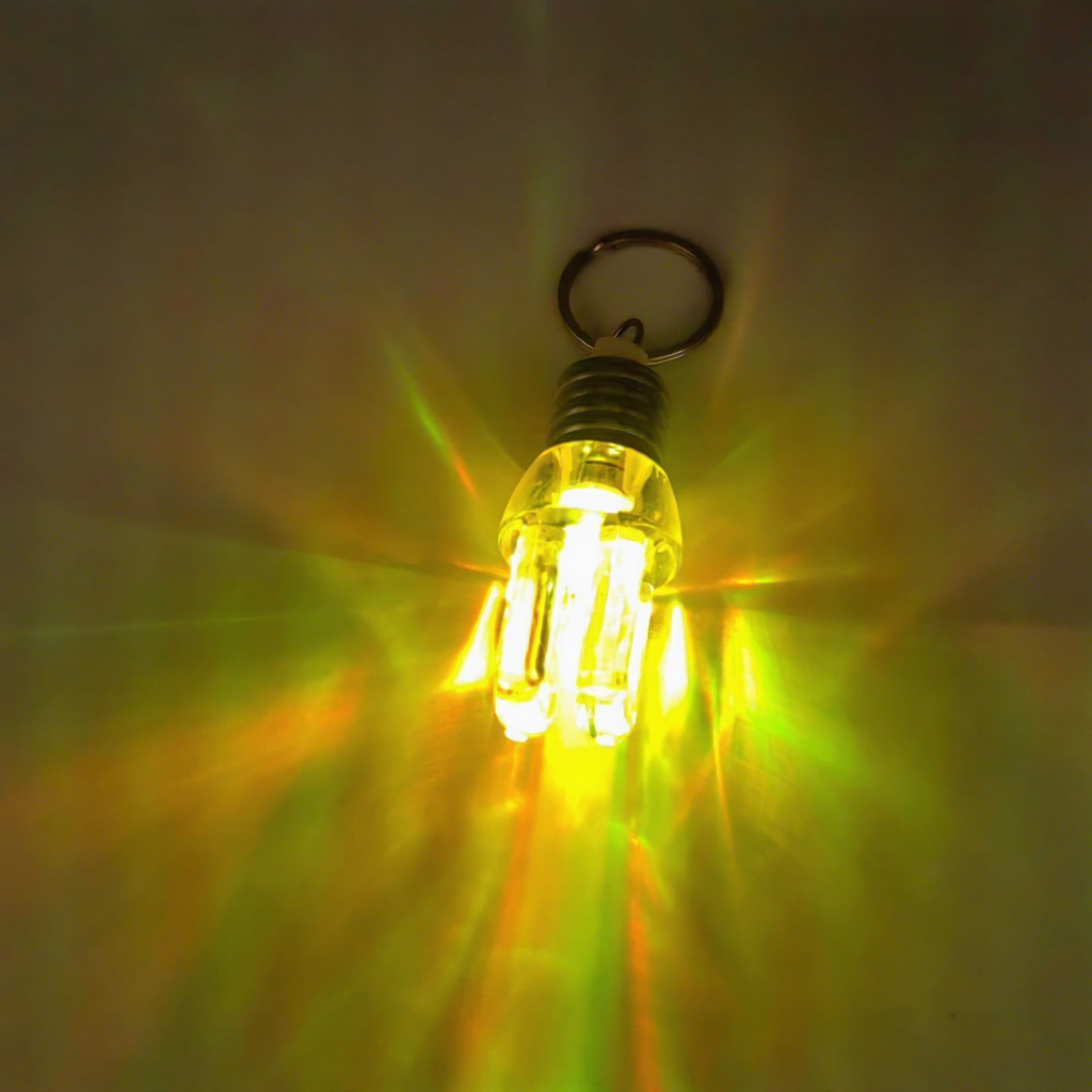 U-shaped colorful light bulb
