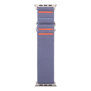 Nailon de liberación rápida Elástico suave Solo Loop Alpine Loop smartwatch gancho de metal Correa longitud ajustable para la serie Apple Watch - Product Image 5