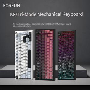 K81 Mechanische Toetsenbord Tri-Mode : 2.4Ghz, USB-C, Zijbedrukt - Product Image 2
