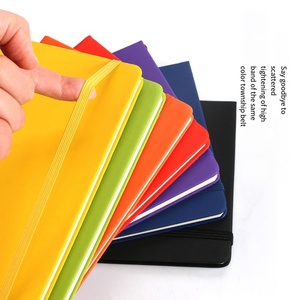 Venta al por mayor personalizado A5 diario con correa elástica diario cuaderno impreso marca Logo Bloc cuaderno de notas de cuero PU