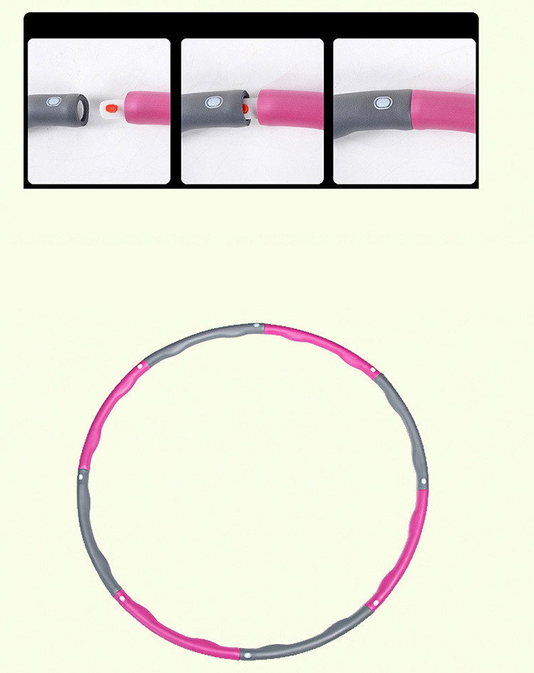 Wholesale Cheap Adjustable Spring Weighted Magnetic Massage Foam Fitness Hu La Hula Hoola Sports Fitness Ring Hoop with Weight