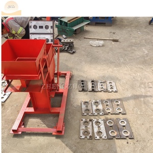 粘土インターロッキングレンガアースブロック製造機手動圧縮土壌赤粘土ロゴレンガ製造機 - Product Image 4