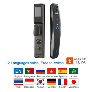 12 lingua Tuya faccia blocco videochiamata interfono portoghese russo vietnamita spagnolo arabo indonesiano smart porta l - Product Image 2