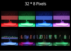Tira de luces LED RGB Flexible, 5v, WS2812B, direccionable individualmente, 8x8, 16x16, 8x32, módulo de matriz, 5V