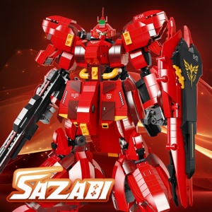 MSN-04 Sazabi DIY, Военная коллекция фигур, фигурки для взрослых, Детская модель, конструктор из кирпича, набор строительных блоков, роботы из АБС - Product Image 2
