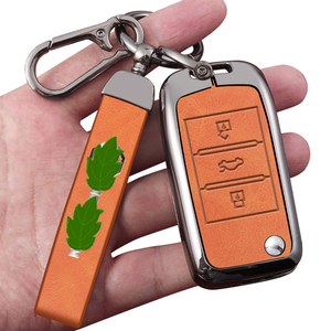 Suitable for <strong>MG</strong> car <strong>key</strong> cover 5 6 <strong>ZS</strong> 6 PHEV 4 EV 5 Scorpio automobile <strong>key</strong> fob case protector shell leather metal bag - Product Image 5