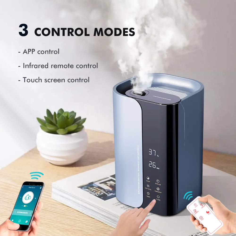 Home 2 in 1 Warm Cool Mist umidificatore ad ultrasuoni portatile di grande capacità diffusore di aromi intelligente con controllo APP Tuya WIFI