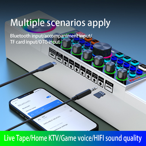 SY8 All-in-One-Kit-Podcast-Gerät mit Live-Soundkarte Audio-Soundkarten monitor Drahtloses Mikrofon OEM Wired Metal,abs for Home