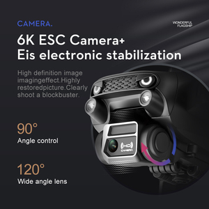 S2S <strong>Mini</strong> <strong>Drone</strong> with 6K Dual <strong>Cameras</strong> Obstacle Avoidance Optical Wifi Fpv Brushless Motor Rc Dron Profesional Quadcopter Toy - Product Image 3