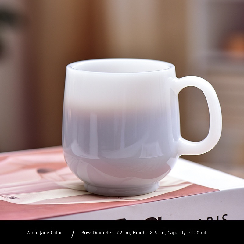 Mug en jade blanc