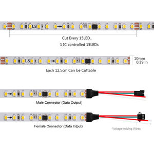 Chasing işık koşu su akan ışık LED şerit DC24V WS2811 at yarışı LED şerit 120leds/m PVC Shanghai Shanghai 80 24V 50000 - Product Image 2