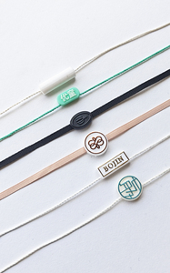 Reasonable Price Garment <strong>Elastic</strong> Seal <strong>Tag</strong> <strong>String</strong> Wholesale Custom Embossed Plastic <strong>hang</strong> <strong>Tags</strong> <strong>String</strong> - Product Image 3