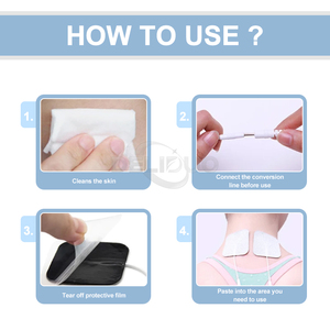 Ems Stimulator otot elektrik, mesin pemijat kuncir, dapat digunakan kembali merekat sendiri, penggantian <span class=keywords><strong>Unit</strong></span> puluhan bantalan elektroda - Product Image 4