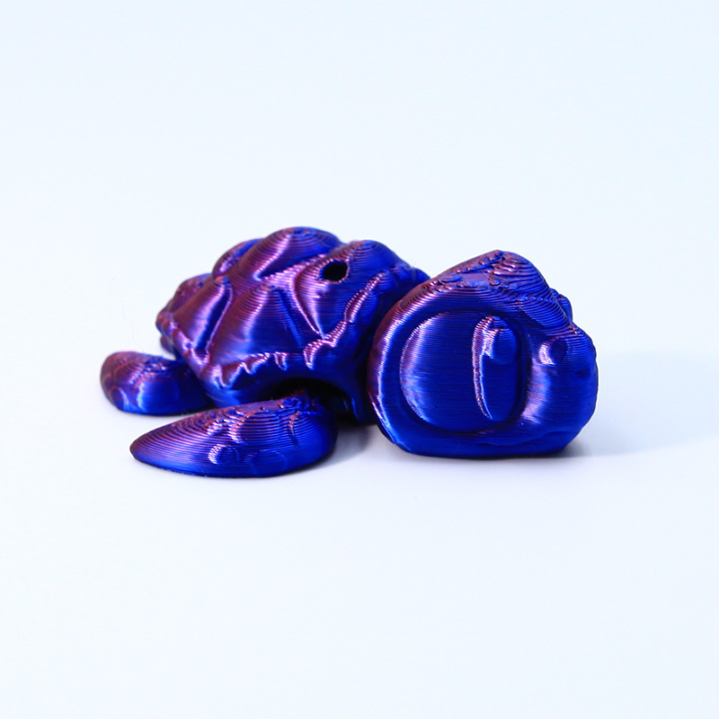 6.4cm red and blue turtle