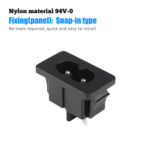 LZ-8-8F IEC電源ソケットC8コネクタスイッチマザーボードソケットIec 320 C8 - Product Image 4