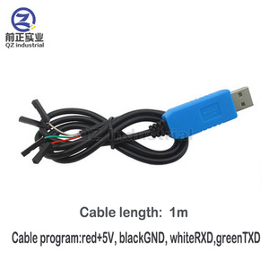 QZ industrial new and original wholesales 1m 4p 4pin 232 Converter FT232RL FT232 USB to UART TTL module download data Cable - Product Image 2