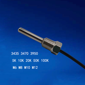 Sensor de temperatura a prueba de agua Sonda roscada Medición de temperatura de alta precisión Sensor 5K 10K 3950 Ntc - Product Image 2
