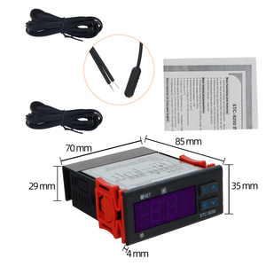Controlador de temperatura de STC-9200 con función de alarma de ventilador de descongelación de refrigeración, instrumento con dos sensores, herramienta industrial - Product Image 1