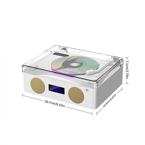 ポータブルワイヤレスホームCDプレーヤーHiFiスピーカー付きLCDスクリーンディスプレイ<span class=keywords><strong>Boombox</strong></span> FMラジオUSBタイプ-cアクセサリー