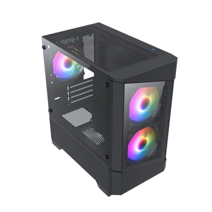 Benutzer definierte Gaming <span class=keywords><strong>Computer</strong></span> Gehäuse PC Micro-ATX ITX <span class=keywords><strong>Hardware</strong></span> 0,6mm gehärtetes Glas schwarz PC-Gehäuse mit Lüftern