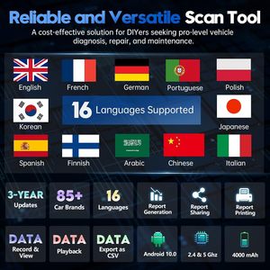 HOT D7 Alle Systeme Auto diagnose tool OBD2 Scanner ECU Codierung Code Schlüssel programmierung 36 Setzt den Diagnose scanner zurück - Product Image 5