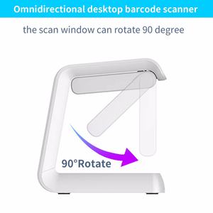 Hands-Free Automatic Omnidirectional Barcode Scanner for Supermarket 1D 2D <strong>QR</strong> <strong>Code</strong> Reader Easy Interface RS232 Desktop Scanner - Product Image 5