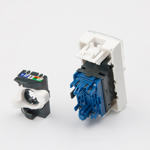 Utp Cat6 Toolless Keystone Jack 45*22.5 Cat6 Rj45 Quick <strong>Connect</strong> French <strong>Type</strong> Keystone Jack Rj45 Faceplate With Shutter - Product Image 3
