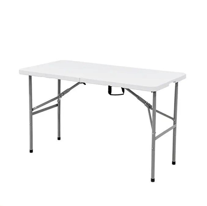 Toptan açık parti olaylar için katlanır masalar basit dikdörtgen HDPE plastik katlanabilir masalar